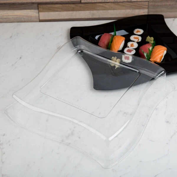 Fineline Wavetrends 110-L 10 3/4" Clear Dome Lid - 120/Case