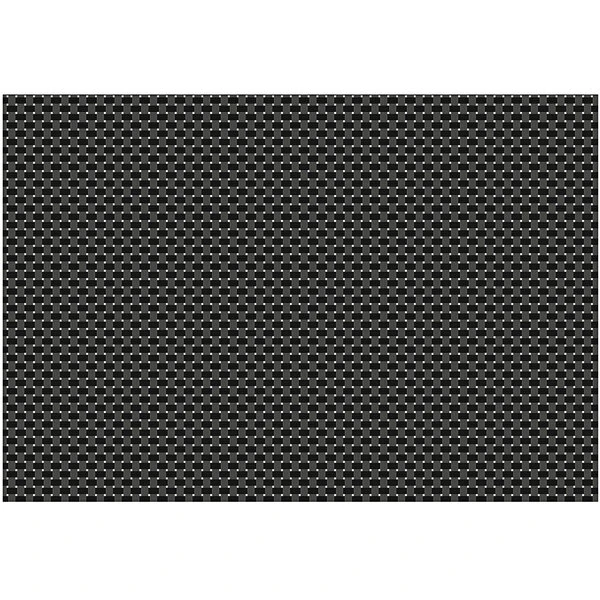 RITZ® 64801 19" x 13" Charcoal PVC Coated Placemat - 12/Pack