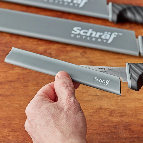 Schraf 7" x 1" Gray Polypropylene Blade Guard