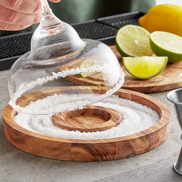 Outset® 76491 Wood Glass Rimmer with Lid