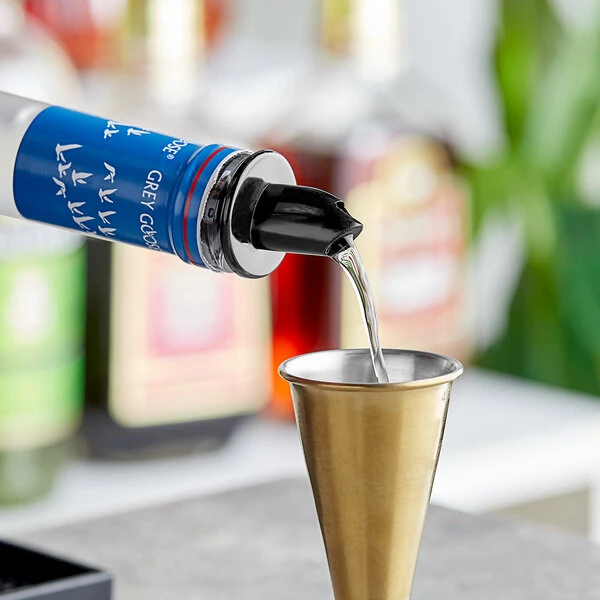 Choice Black Free Flow Liquor Pourer - 12/Pack