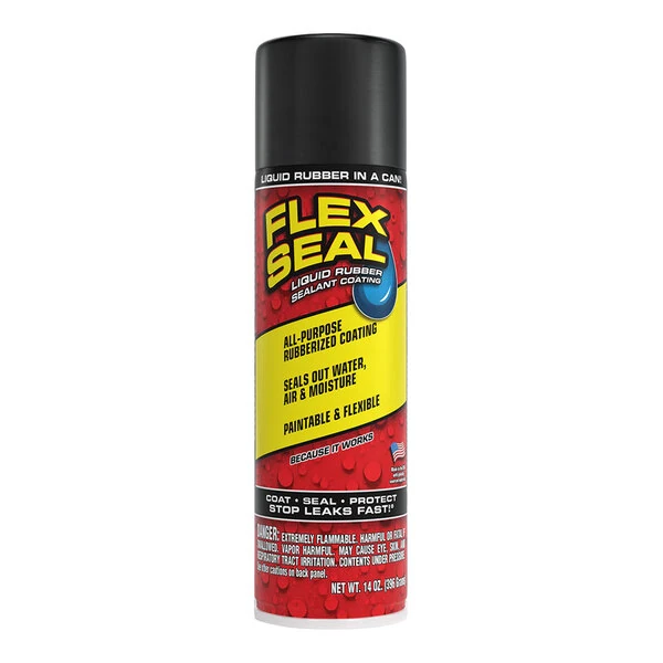 Flex Seal 14 oz. Black Liquid Rubber Sealant Coating Spray FSR20 - 6/Case