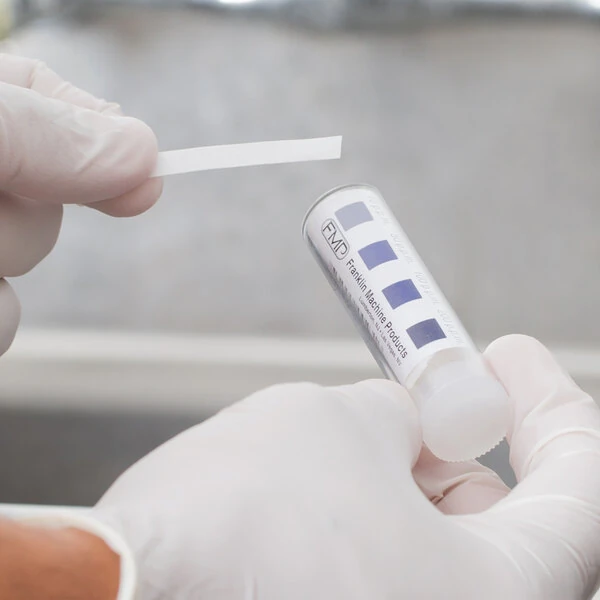 FMP 142-1362 SK-TWC-Chrome Chlorine Sanitizer Test Strips - 100/Pack
