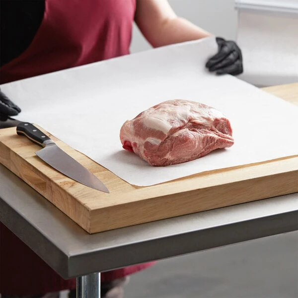 Choice 24" x 700' 40 lb. Premium White True Butcher Paper Roll