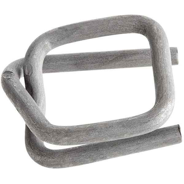 Encore Packaging 1" Heavy-Duty Phosphate Wire Buckle for Cord Strapping - 500/Case