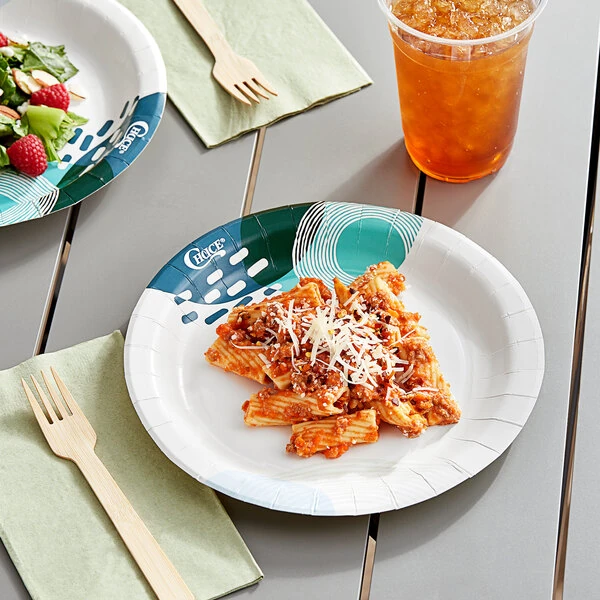 Choice 8 1/2" Lifestyle Series Heavy Weight Paper Plate - 500/Case