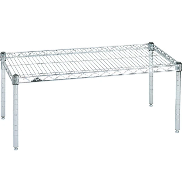 Metro P1824NC 24" x 18" x 14" Super Erecta Chrome Wire Dunnage Rack - 800 lb. Capacity