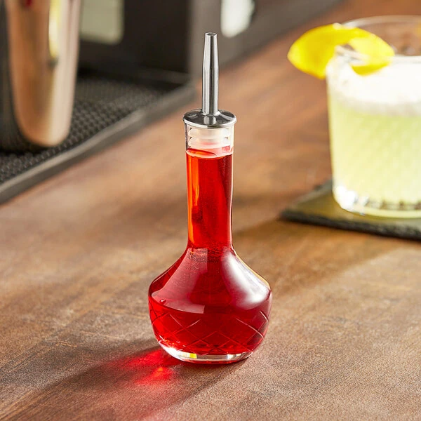 Acopa 4 oz. Engraved Glass Bitters Bottle with Dasher Spout