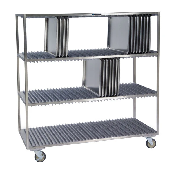 Lakeside 848 Stainless Steel Sheet Pan Drying Rack - 120 Pan Capacity