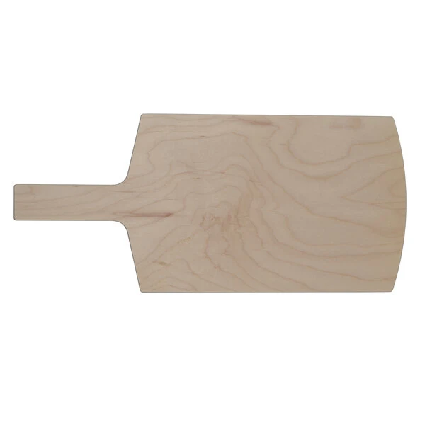 American Metalcraft MBM4 13" x 8 1/8" Maple Pressed Wood Serving Peel