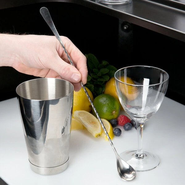 Barfly® M37010 13 3/16" Stainless Steel Japanese Style Bar Spoon