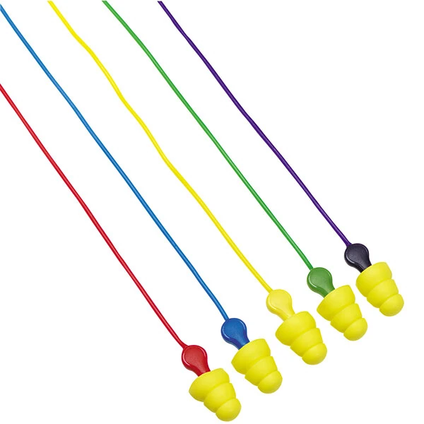 3M 340-6004 E-A-R™ UltraFit™ Plus Assorted Corded Earplugs - 100/Pack