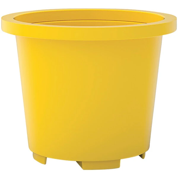 Vestil 65 Gallon Yellow Low Density Polyethylene Over Pack Drum Containment Container SCC-65-YL - 800 lb. Capacity