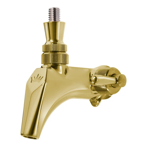 Krowne BC-855 MasterTap Premium 304 Stainless Steel Polished Brass Finish Flow Control Dispensing Faucet