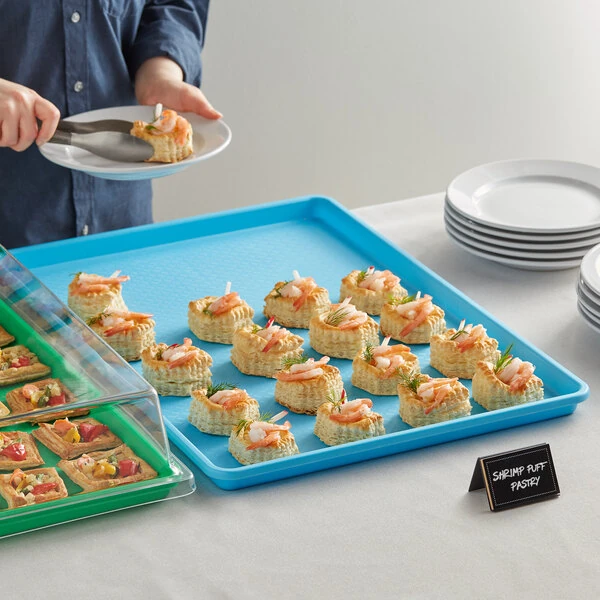 Choice 18" x 26" Blue Bakery Display / Market Tray - 6/Case