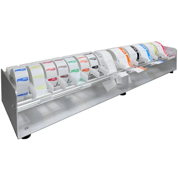 Heat Seal PS-20 Aluminum Label Dispenser - 20 Roll Capacity