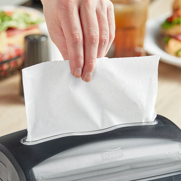 Tork Universal Xpressnap 1-Ply Customizable White Interfold Dispenser Napkin N4 - 6,000/Case