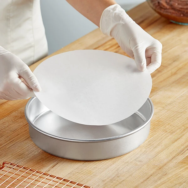 Baker's Lane 9" Round Dry Wax Pan Liner - 1,000/Case