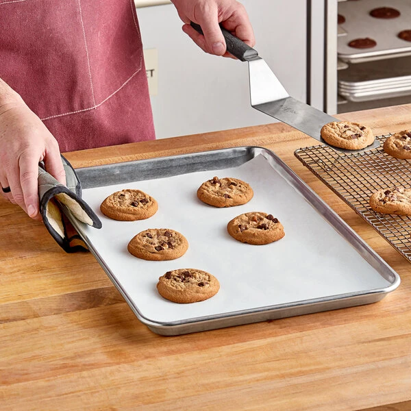 Baker's Lane 12" x 16" Half Size Quilon® Coated Parchment Paper Bun / Sheet Pan Liner Sheet - 100/Pack