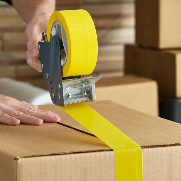 IPG 321 1.89" x 109.36 Yards 2.1 Mil Medium Grade Acrylic Yellow Carton Sealing Tape GC408 - 36/Case