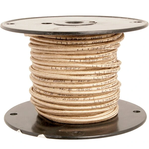 FMP 253-1366 High Temperature Wire; 12 Gauge; Tan; 100' Roll