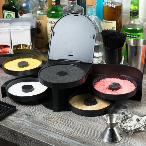 TableCraft H5633 Glass Rimmer with 5 Compartments