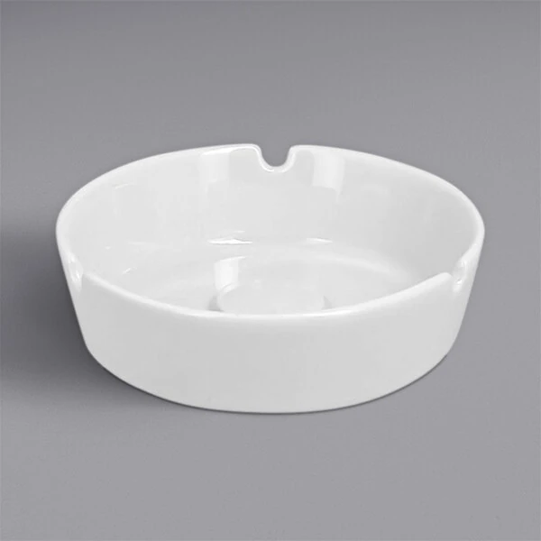 RAK Porcelain Access 4 3/4" Round Porcelain Ashtray - 12/Case