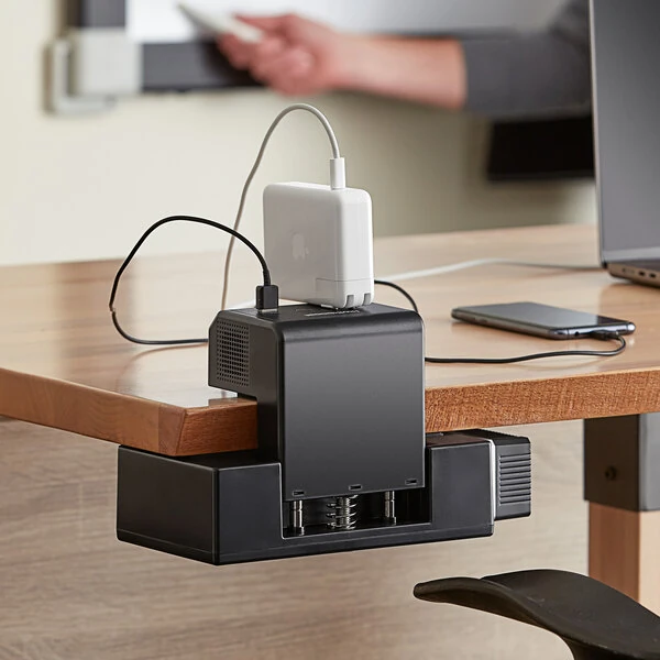Luxor KBEP-CGR KwikBoost EdgePower Clamp-On Desktop Charging Unit