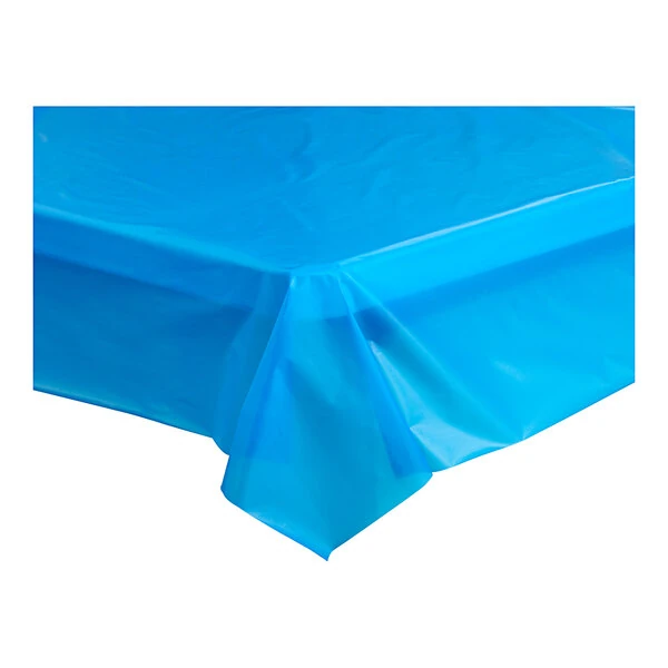 Table Mate 40" x 300' Blue Plastic Table Cover Roll