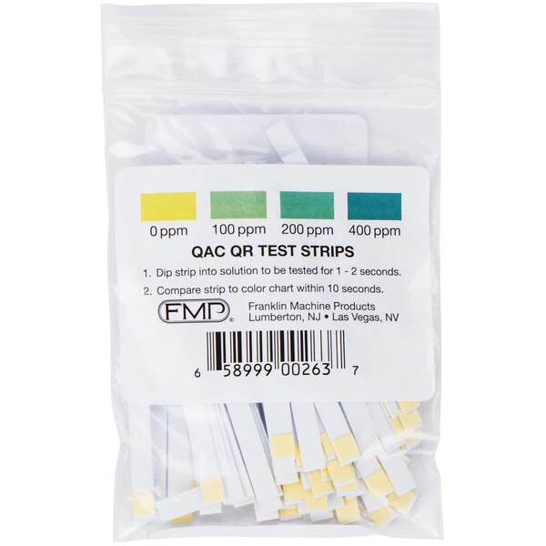 FMP 142-1363 Quaternary Ammonia Sanitizer Test Strip Tape