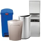 Corner Trash Cans