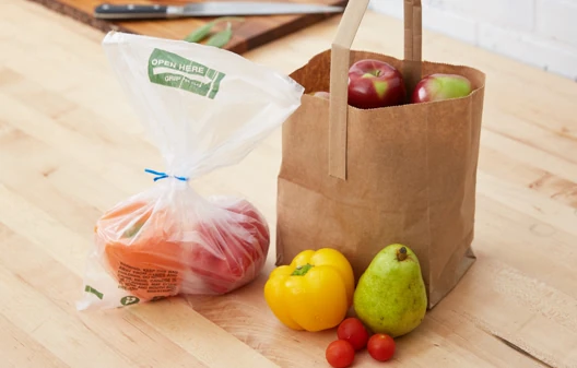 Produce Bags and Stands