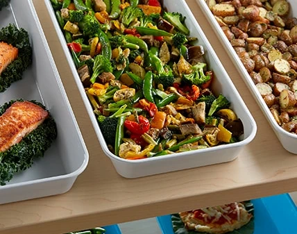 Salad Bar and Deli Crocks