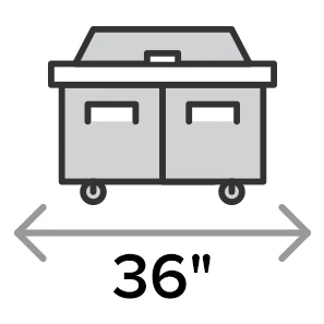 36 Inch Sandwich Prep Tables