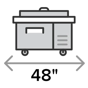 48 Inch Pizza Prep Tables