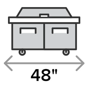 48 Inch Sandwich Prep Tables