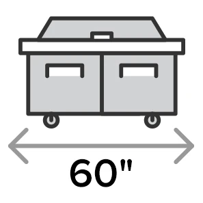 60 Inch Sandwich Prep Tables
