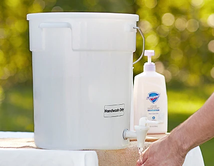 Beverage Dispenser Hand Washing Stations