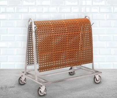 Floor Mat Transport and Wash Carts