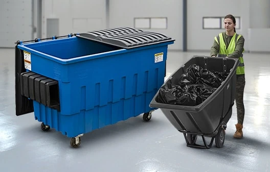 Trash Carts with Wheels