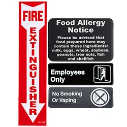 Restaurant Compliance Signs
