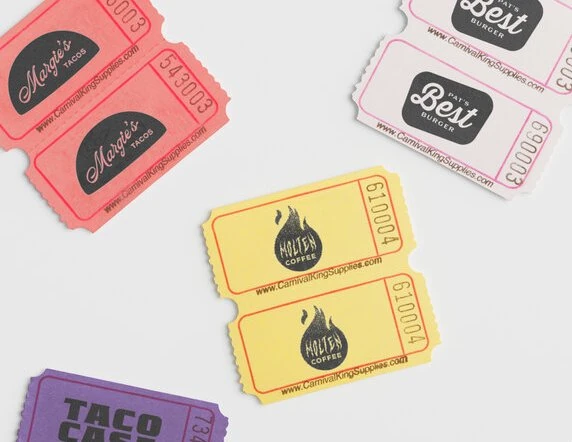 Custom Raffle Tickets and Wristbands