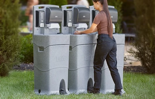 Portable Hand Washing Stations and Supplies