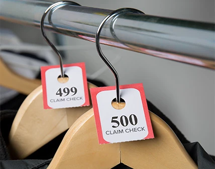 Coat Check Tickets and Coat Check Tags