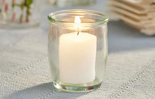 Restaurant Candles and Table Lamps