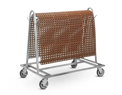 Floor Mat Transport and Wash Carts