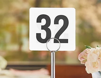 Table Numbers