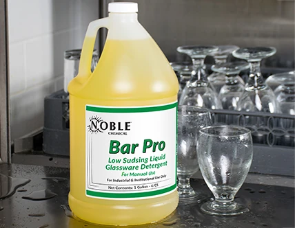 Bar Glass Cleaners & Sanitizing Chemicals