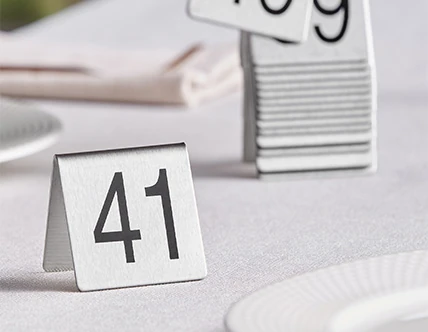 Table Numbers