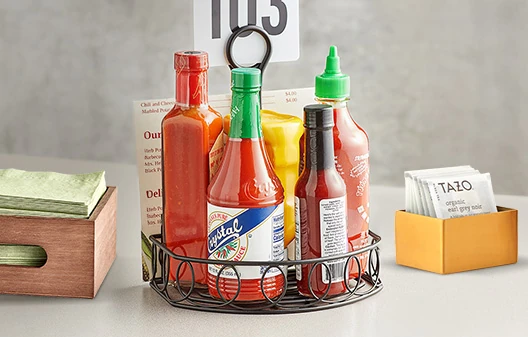 Condiment Caddies and Racks